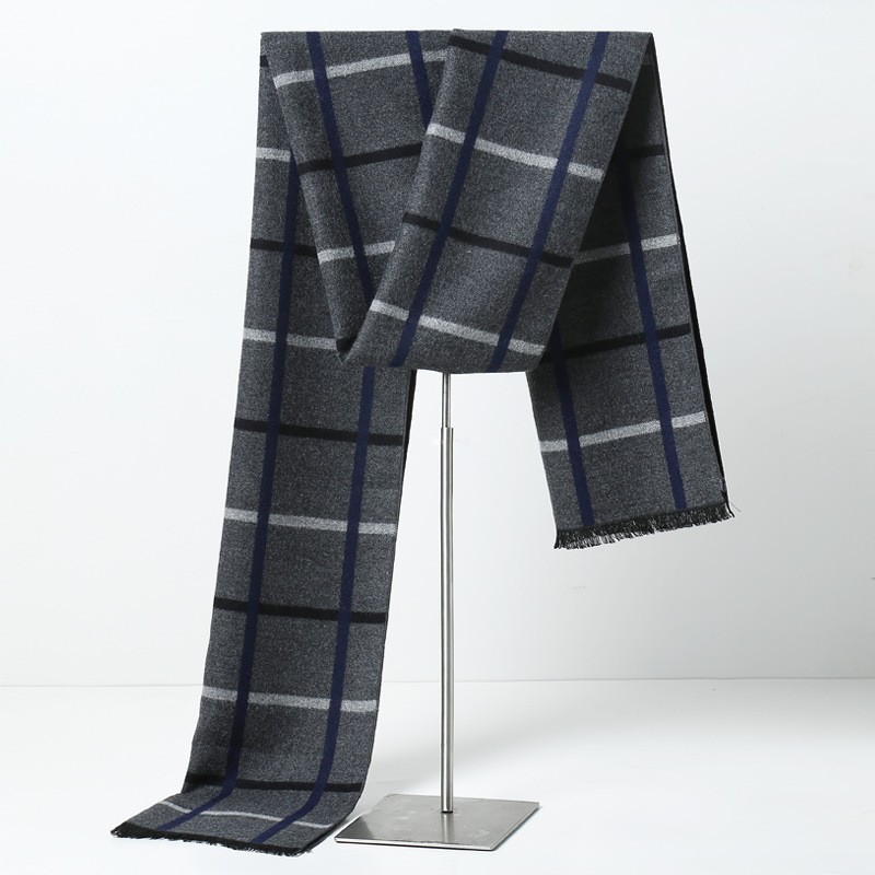 Christmas Throw Blanket - Designer Brand Plaid Men Scarves Winter
