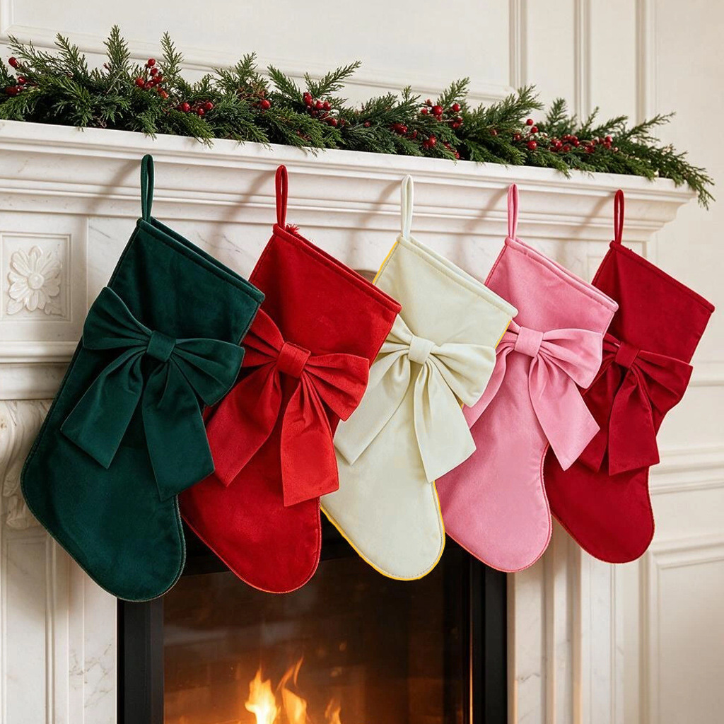 1pc Christmas Stockings, Bow G - огляд і ціна Christmas Stocking Hanging