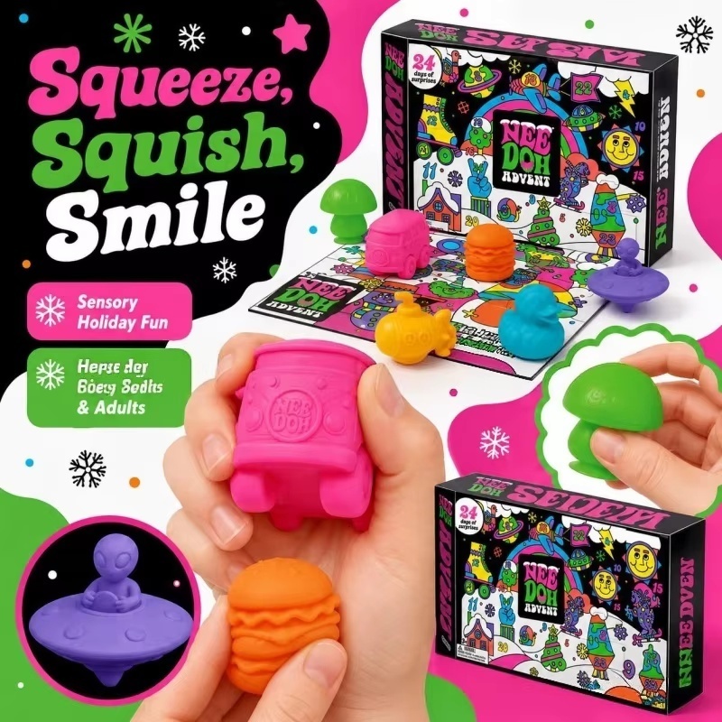 2026 New NeeDoh Christmas Adve - огляд і ціна Advent Calendar Gift