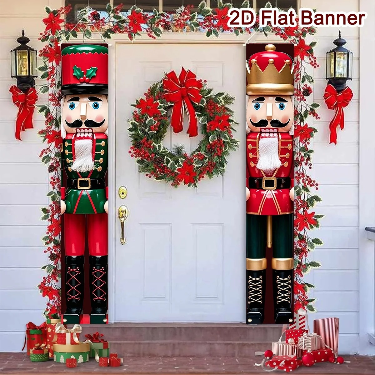 Christmas Porch Banner Set Sol - огляд і ціна Nutcracker Figurine