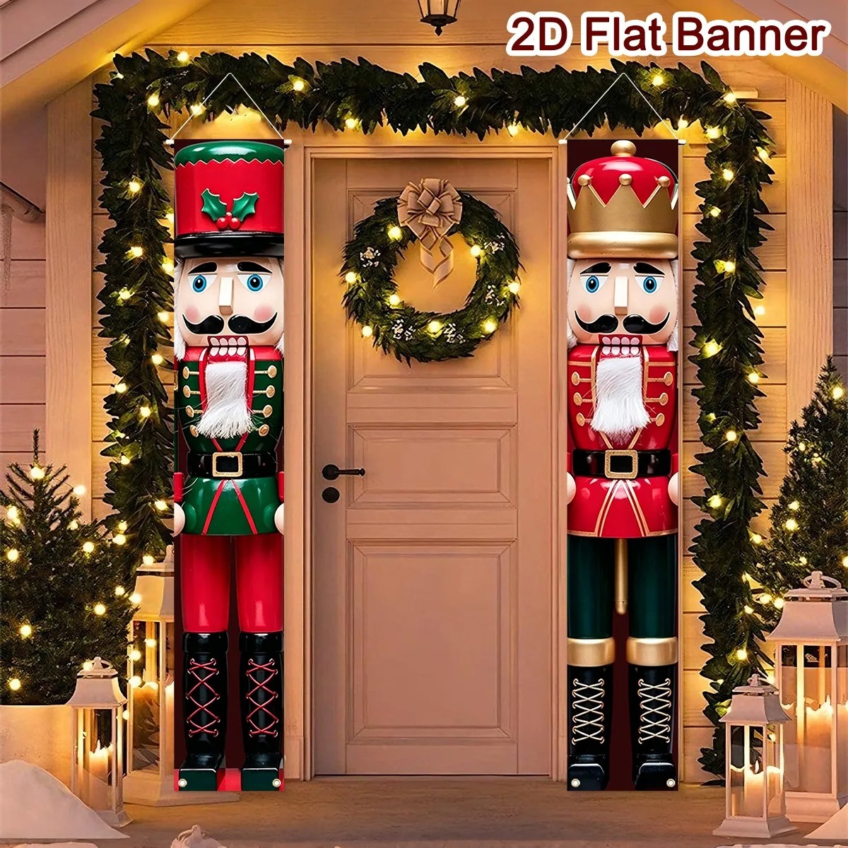 Christmas Porch Banner Set Sol - огляд і ціна Nutcracker Figurine