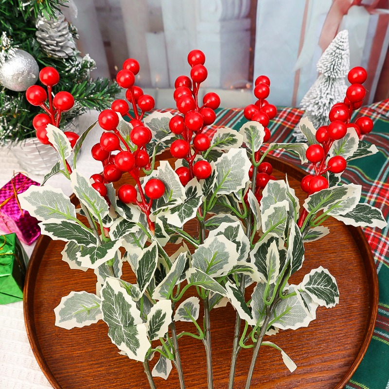 45cm Simulated Red Berry Plant - огляд і ціна Christmas Wreath Fake