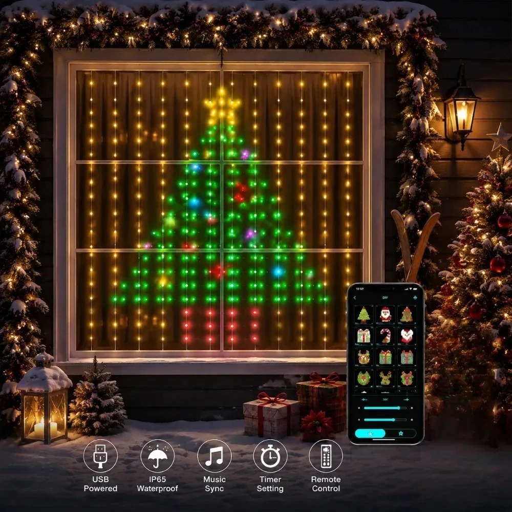 Christmas Light String LED Cur - огляд і ціна Led Fairy String Lights