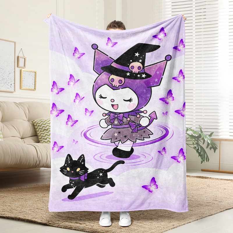 Sanrio Blanket Cozy Purple Wit - огляд і ціна Christmas Throw Blanket