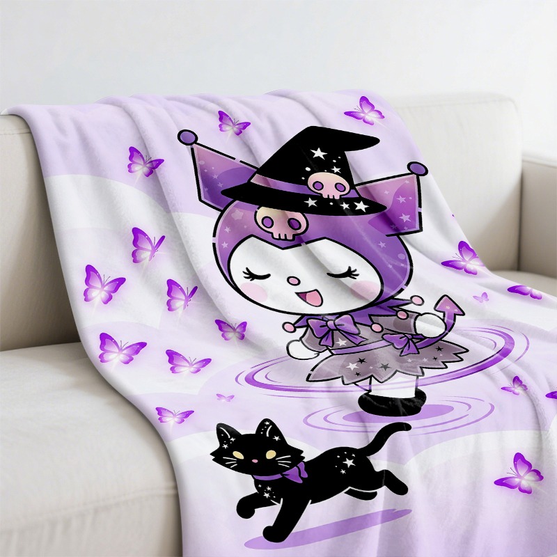 Sanrio Blanket Cozy Purple Wit - огляд і ціна Christmas Throw Blanket