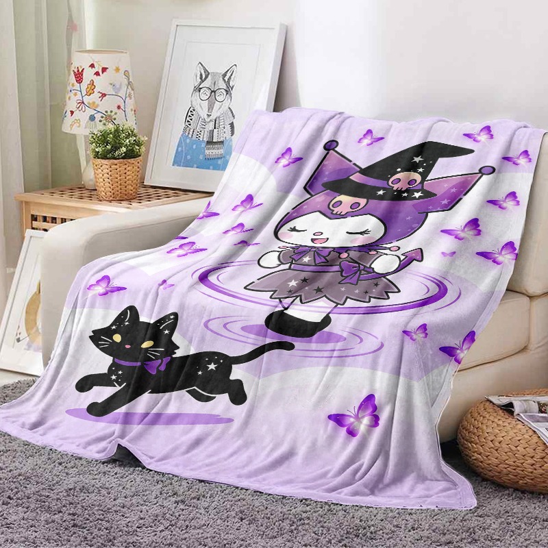 Sanrio Blanket Cozy Purple Wit - огляд і ціна Christmas Throw Blanket