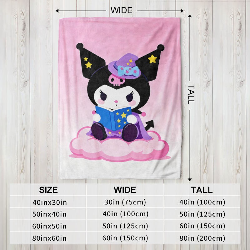 Sanrio Blanket Kuromi Witch Ma - огляд і ціна Christmas Throw Blanket