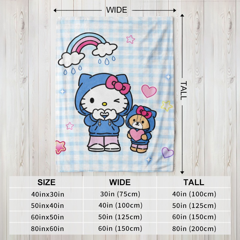 Sanrio Blanket Hello Kitty Bea - огляд і ціна Christmas Throw Blanket
