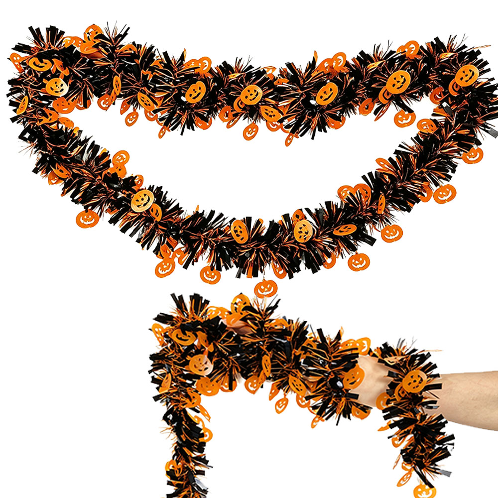 Halloween 2m Tinsel Garlands P - огляд і ціна Tinsel Garland Decoration