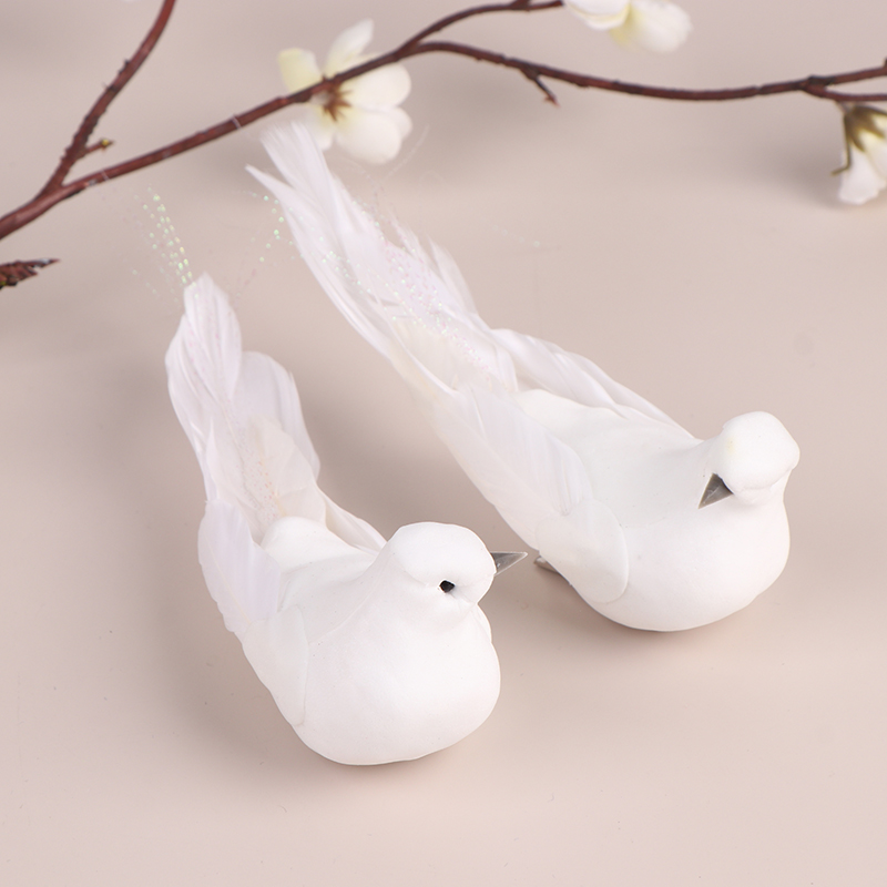 △ 1Pc Artificial Pigeon Birds  - огляд і ціна Christmas Tree Artificial
