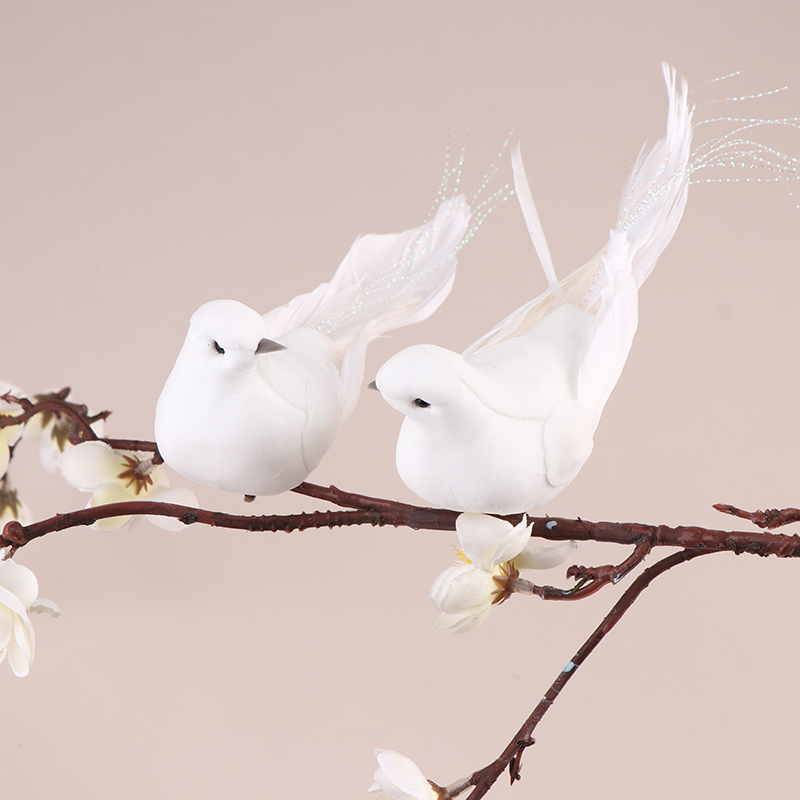 △ 1Pc Artificial Pigeon Birds  - огляд і ціна Christmas Tree Artificial