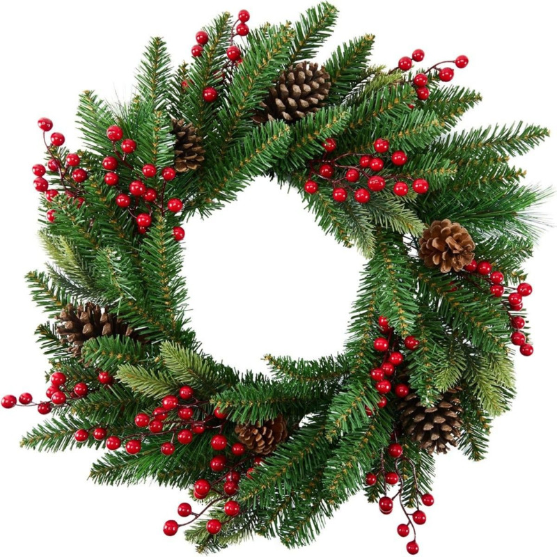 50cm Artificial Christmas Wrea - огляд і ціна Christmas Wreath Fake