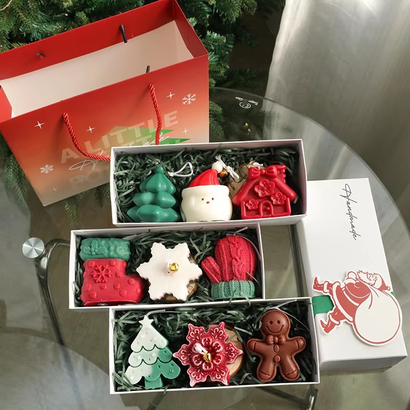 3Pcs Handmade Christmas Scente - огляд і ціна Holiday Candle Set