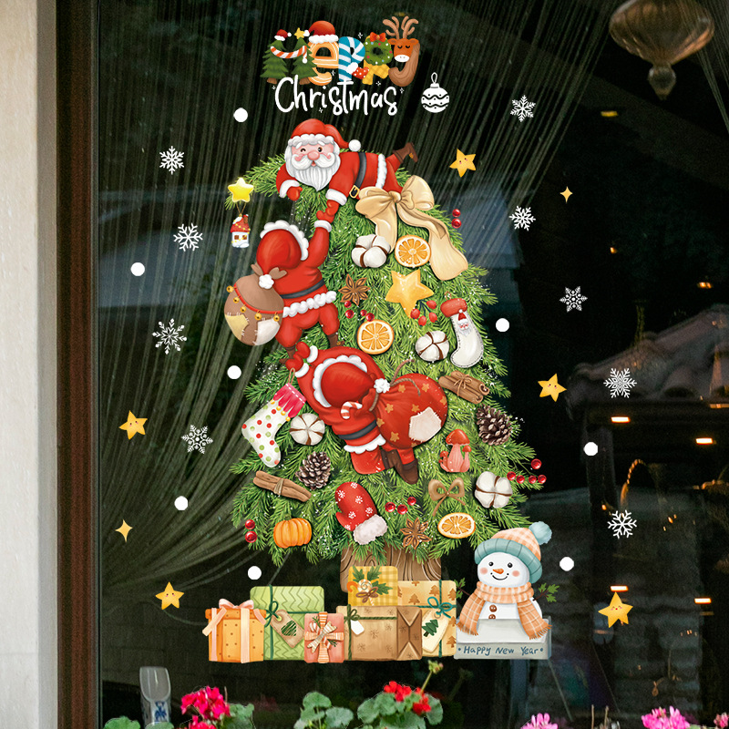 2025 Merry Christmas Window Gl - огляд і ціна Snowflake Window Decal