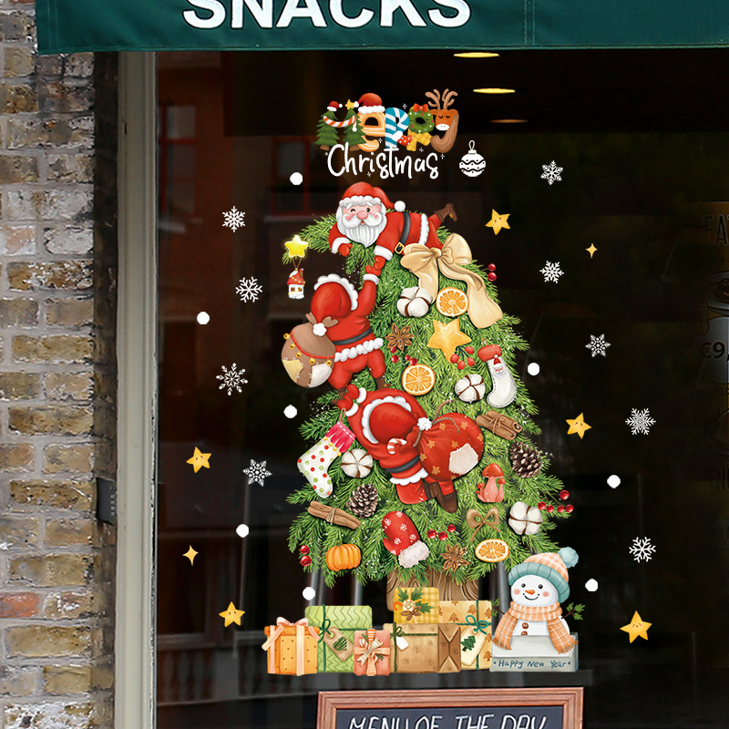 2025 Merry Christmas Window Gl - огляд і ціна Snowflake Window Decal
