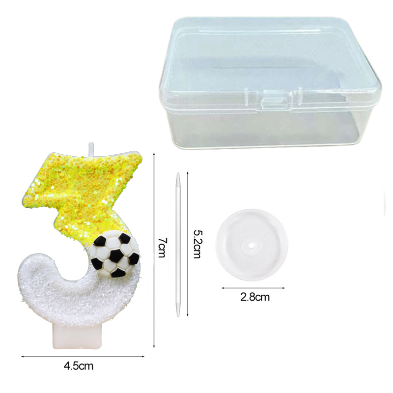 Yellow White Sequins Sports Fo - огляд і ціна Holiday Candle Set