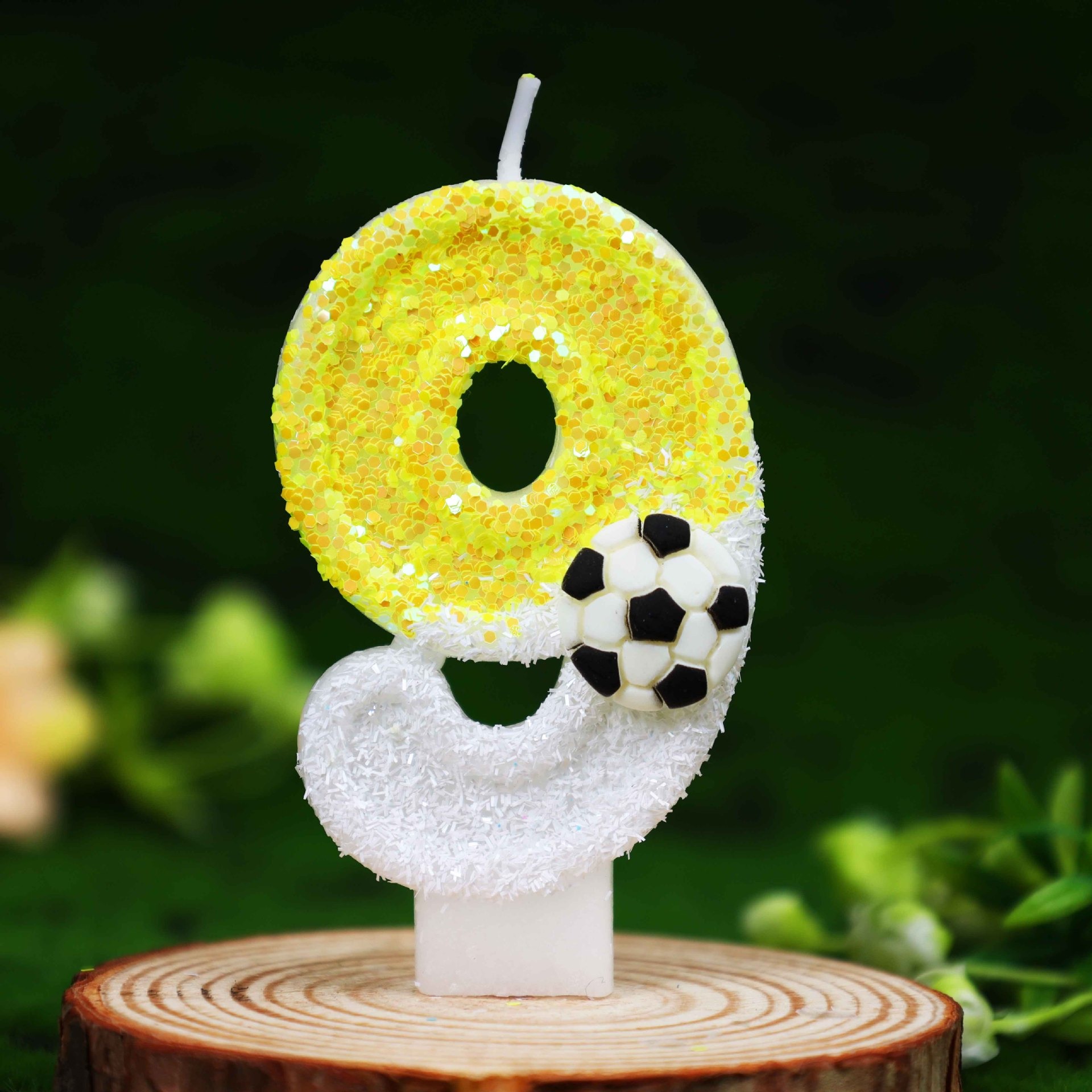Yellow White Sequins Sports Fo - огляд і ціна Holiday Candle Set