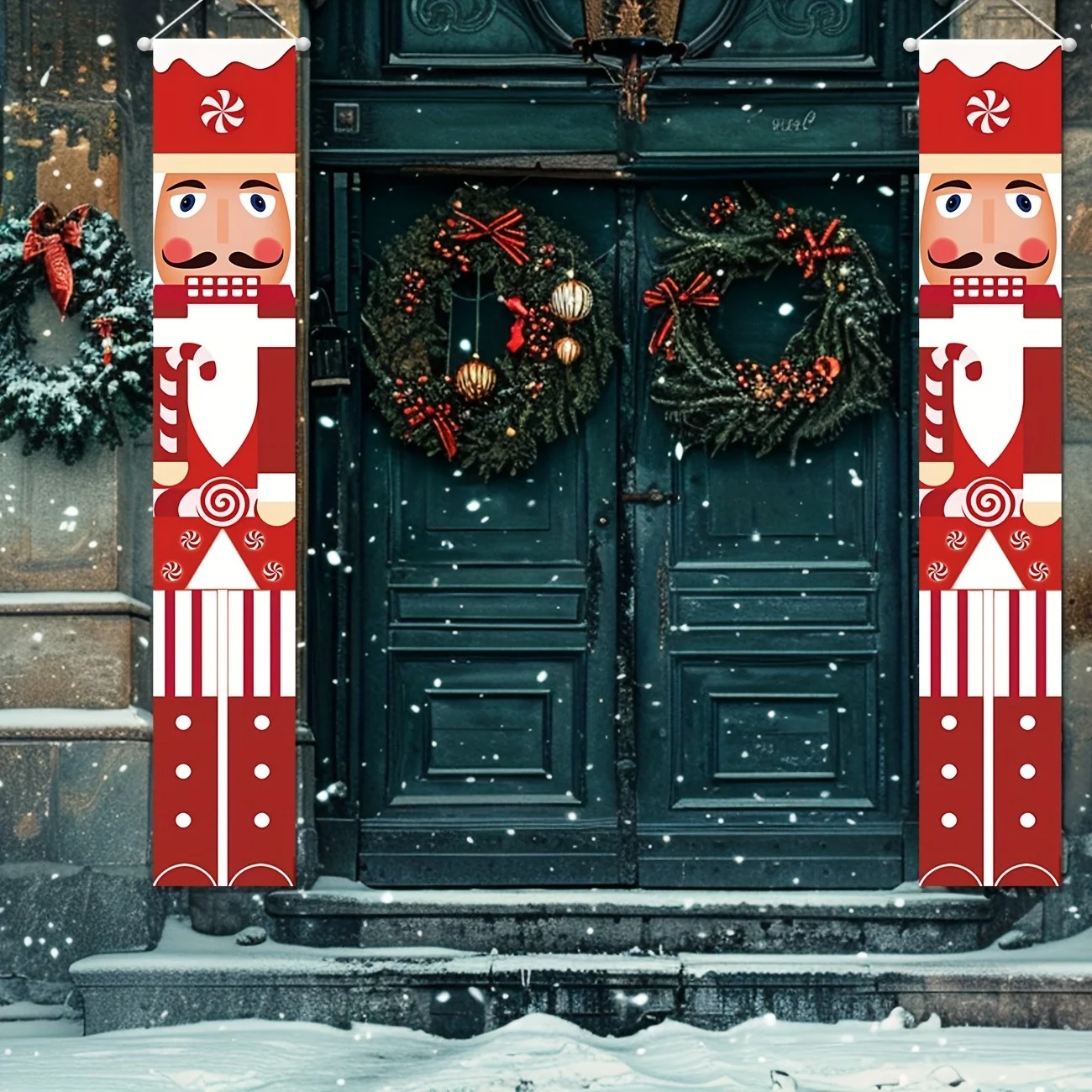 Christmas Banner Set Nutcracke - огляд і ціна Nutcracker Figurine