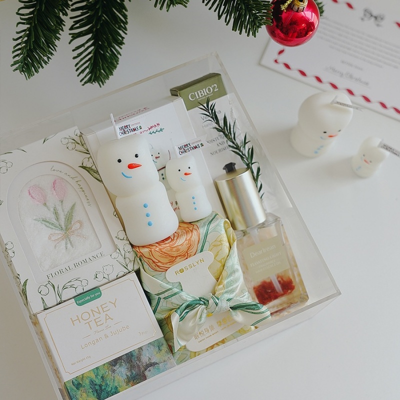 2Pcs/set Merry Christmas Snowm - огляд і ціна Holiday Candle Set